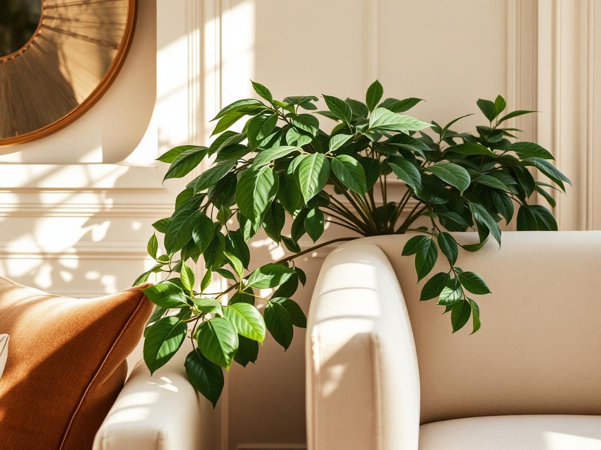 Eternal botanical greenery in a refined luxury interior